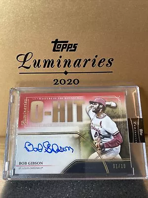 Bob Gibson - 2020 Topps Luminaries - Masters Of The Mound Auto #1/10 • $300