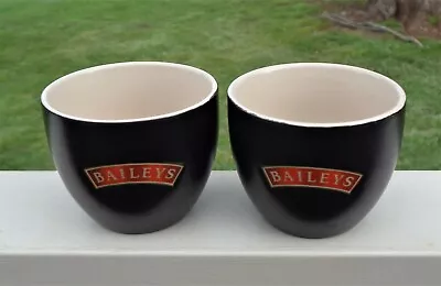 Lovely Baileys Irish Cream Ceramic 250ml Brown & Beige Handle-less Bowl Cups X 2 • $15