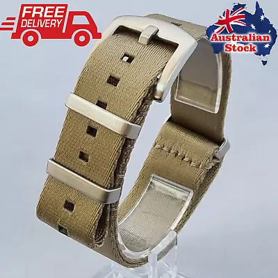 Nylon Military Diver Watch Strap Band Field Khaki 18- 22 Mm Tracking AU Stock • $17.95