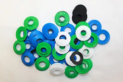 Plastic Tarpaulin Replacement Eyelets Kit 12mm & 20mm Green Blue Black White Red • £5.99