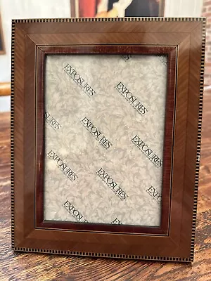 Gorgeous Handcrafted Wood Inlaid Lacquered Photo Frame. Made In Italy. 5x7. • $29.99