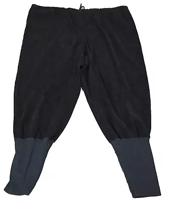 Pirate Replica Pants Men's Black Velvet Renaissance Reenactment Medieval Costume • $24