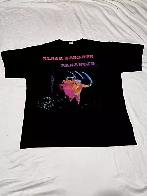 VTG 00s Black Sabbath Ozzy Osbourne Paranoid Metal Rock Shirt Size XL • $75