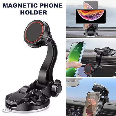 Universal Magnetic Car Mount Holder Dash Windshield Suction Cup For Cell Phone • $9.02