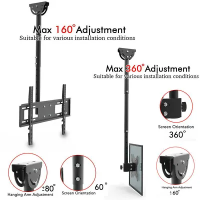 Full Motion Ceiling TV Wall Mount Bracket For 32 40 42 46 50 55 60 65 70 LED LCD • $32.99