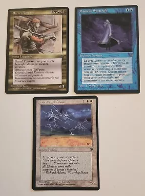 MTG Legends Rare Lot Italian- Thunder Spirit Bartel Runeaxe & Spectral Cloak • $14.71