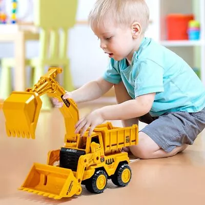 Classic Boys Engineering Construction Truck Excavator Vehicle Car Toy Kids Gift • $13.13