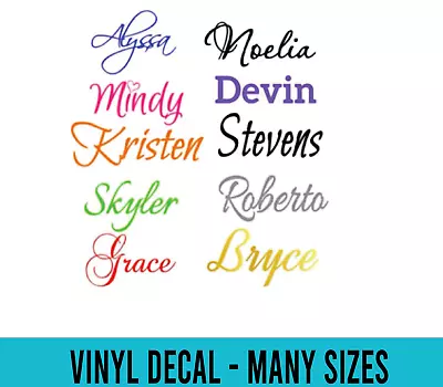 Custom Name Personalized Vinyl Decal Lettering Window Yeti Cup Laptop Sticker • $2.10