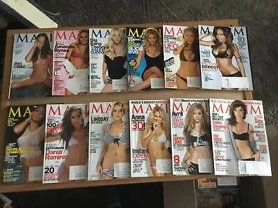 Maxim Magazines 2010 Complete Year Lot Nice #s 145-156 • $25