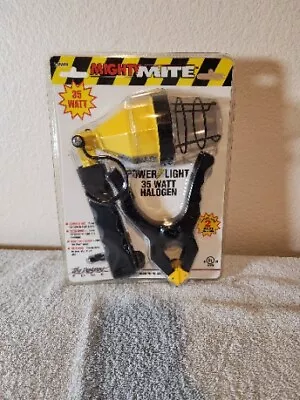 Mighty Mite Power Light. 35 Watt Halogen Clip On Light W/ Hanger. Compact  • $7.92