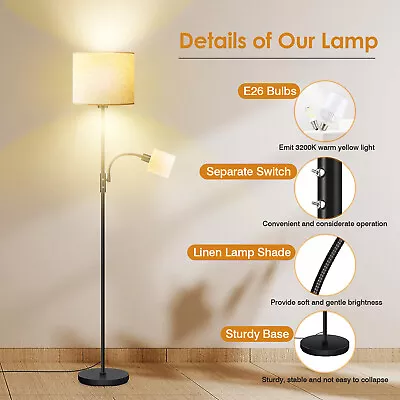 Mother-Daughter Floor Lamps Standing Pole Light Reading Lights For Living Room • $53.22
