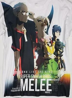 Vintage 2013 Long Live The King Super Smash Bros MELEE MOXIE Graphic T-shirt L • $149.95