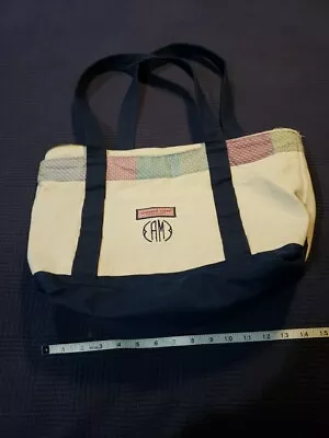 Vineyard Vines Martha’s Vineyard Lacrosse Print Canvas Classic Tote Shoulder Bag • $17.50