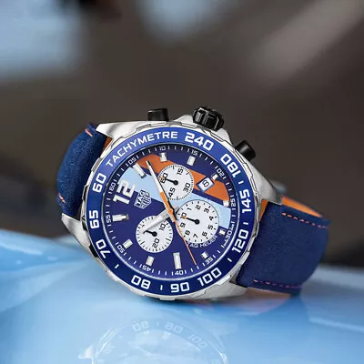 TAG Heuer Formula 1 Gulf Special Edition Chronograph Men’s Watch CAZ101N.FC8243 • $1489.90