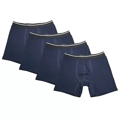 4PK Mens Performance Boxer Briefs Breathable Comfort Waistband Underwear Shorts • $14.29