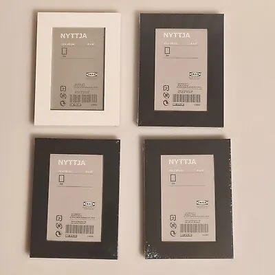 8 X Ikea Nyttja Photo Frames Black/White 10 X 15cm 4 X 6   (4 X 2pks) 5.5 X 3.5 • £9.99