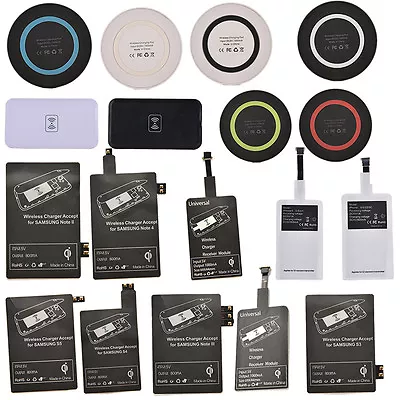 Qi Wireless Charger Receiver / Pad For Iphone Samsung S3 S4 S5 Note 2 3 4 I ZT • $7.17