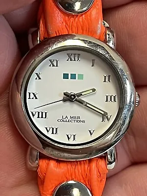 La Mer Collections Watch By Martine Ilana Orange Strap • $46.86