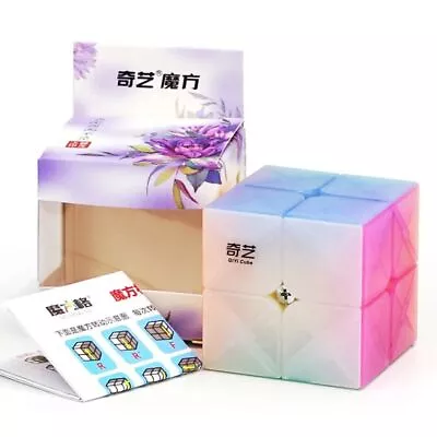 QiYi2x2x2 Mini Pocket Cube Qidi 2x2 Magic Cube Speed 2x2 Stickerless Black Magic • $15.41