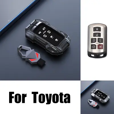 Zinc Alloy Silicone Car Smart Key Fob Case Cover Holder For Toyota Sienna 2011+ • $28