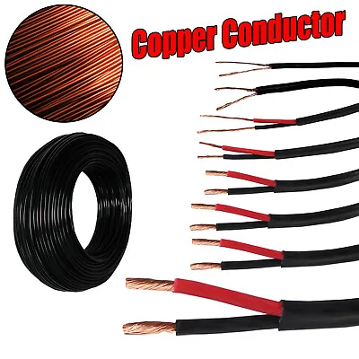 $7.51 • Buy Electrical 2 Core Wire Cable 4mm 2.5mm 1.0mm 1.5mm Twin PVC Sheath Copper Wiring