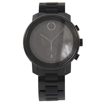 Movado Bold Chronograph Black Dial Black PVD Men's Quartz Watch 48mm 3600484 • $265
