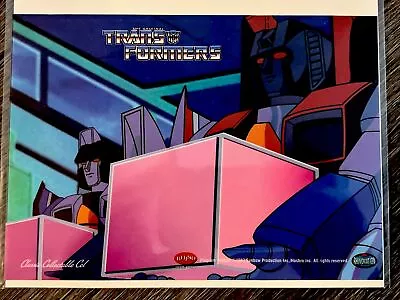 Transformers Classic Collectable Cel Color STARSCREAM Rhinomation Rhino 5x7 In. • $34.95