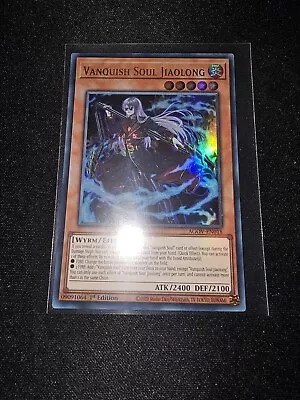 Yu-Gi-Oh! TCG  Vanquish Soul Jiaolong  [AGOV-EN018] 1st Ed Ultra Rare NM+ • $1