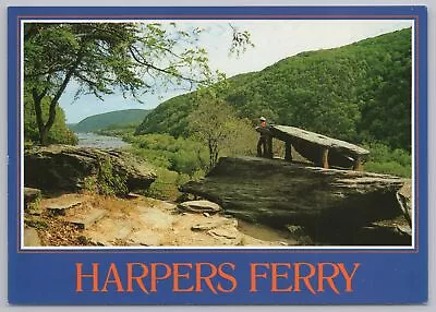 Harpers Ferry West Virginia~Shenandoah River From Jefferson Rock~Continental PC • $2.80