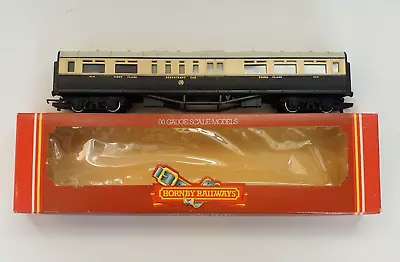 Hornby Oo Gauge R.458 Gwr Chocolate & Cream Coach Restaurant Car - Mint Boxed • £12