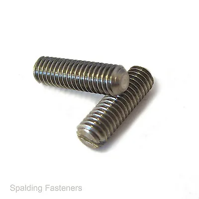 £2.71 • Buy M2 M3 M4 M5 M6 A2 Stainless Steel Set Slotted Grub Screws - 2 To 30mm