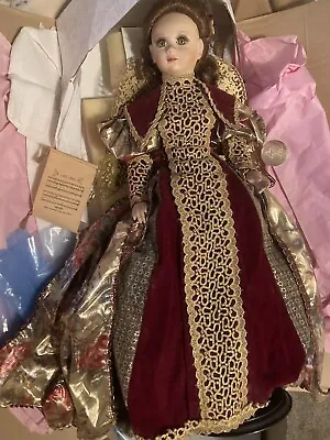 Franklin Heirloom Porcelain Doll By Maryse Nicole 25” NIB “Gloria”1997 Music Box • $24