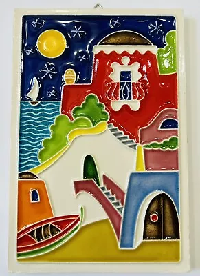 Vietri Pottery- Amalfi Coast Tile 6x4’’ Made/Painted By Hand-Italy • $27.99