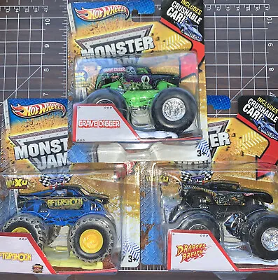 Hot Wheels Monster Jam Lot Grave Digger Dragon Breath Grave DiiggerMonster Truck • $20