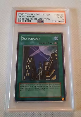 Yugioh CRV-EN048 Skyscraper Super Rare 1st Edition PSA 9 • £64.99