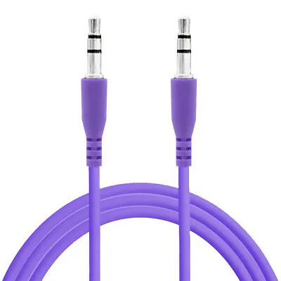 Purple 3.5mm Stereo 3 Feet Male To Male Mini Jack Port Extension Audio Aux Cable • $6.60