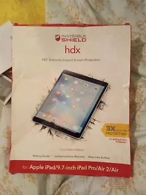 Zagg Invisible Shield HDX Extreme Screen Protector For Apple IPad Pro/Air/Air 2 • $15