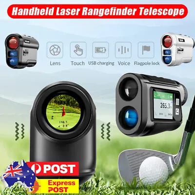 600M Golf Range Finder Outdoor Camping Telescope W/ Flag Lock LCD Display Screen • $73.99