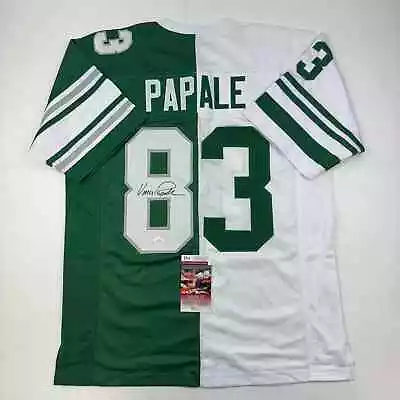 Autographed/Signed Vince Papale Philadelphia Green White Split Jersey JSA COA • $99.99