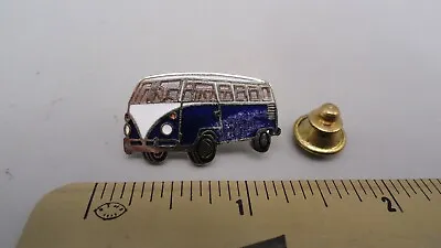 Vintage Blue VW Volkswagen Bus Van Camper Hat Lapel Pin • $7.17