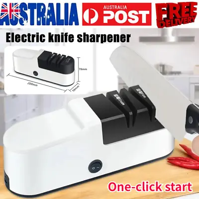 Professional Knife Sharpener Electric Kitchen Scissor Sharper Tool Rechargeable  • $35.14