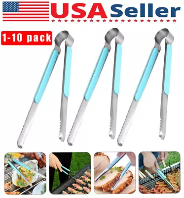 Korean BBQ Stainless Steel Tongs Light Weight BBQ Seafood Bread Multi Purpose • $17.25