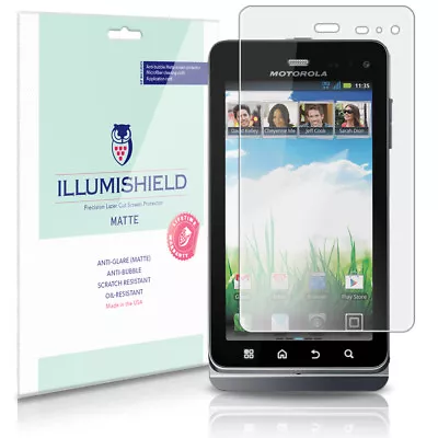 ILLumiShield Anti-Glare Matte Screen Protector 3x For Motorola MILESTONE 3 • $10.95