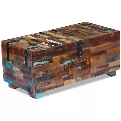 Coffee Table Box Chest Solid Reclaimed Wood 31.5 X15.7 X13.8  J6V2 • $413.64