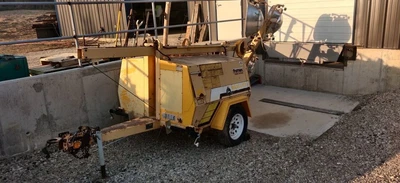 $1500 • Buy Alman Diesel Generator 120V 240V Trailer Mounted Light Tower Lister Petter 3 Cyl