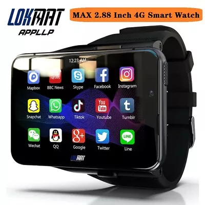 2.88  Larger Screen 4G Smart Watch Android 9.0 Dual Camera 13MP 4GB+64GB 2300mAh • $249.99