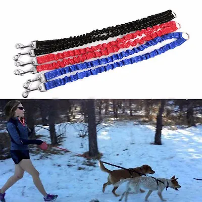 Elastic Bungee Dog Lead Splitter 1 To 2 Double Leash Strong Coupler Dog Walking • £5.79