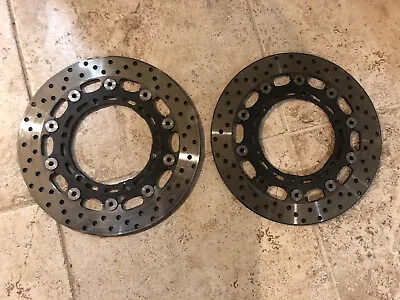 OEM Yamaha Motorcycle Floating Front Brake Disc Rotors ID 132mm OD 300mm • $89.99