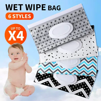 Dispenser Travel Wet Wipe Bag Pouch Baby Care Portable Tissue Case Holder Box • $12.90