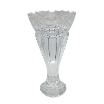 Shannon Crystal Bouquet Vase Design Of Ireland 24% Lead Crystal Elegant Drapery • $77